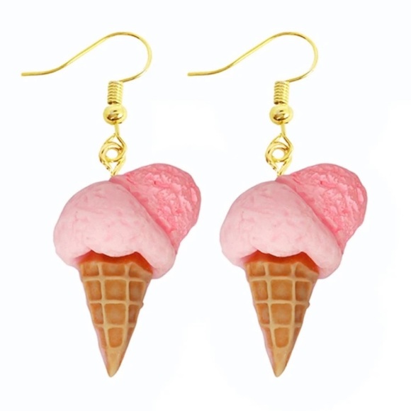 Hot Topic Jewelry - New New resin ice cream Resin Funny Food Earrings